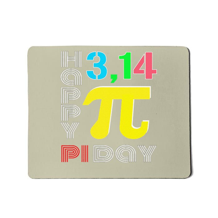 Happy Pi Day Math Lovers Fun Graphic Mousepad