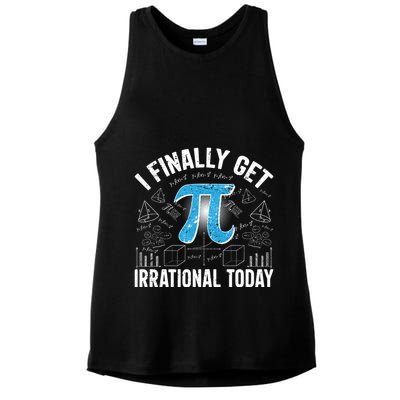 Happy Pi Day March 14 I Finally Get Irrational Today Ladies PosiCharge Tri-Blend Wicking Tank