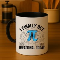 Happy Pi Day March 14 I Finally Get Irrational Today Coffee Mug