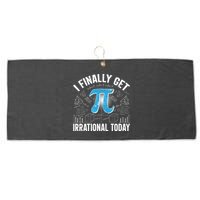 Happy Pi Day March 14 I Finally Get Irrational Today Large Microfiber Waffle Golf Towel