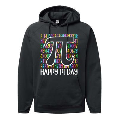 Happy Pi Day Math Teachers Student Professor Pi Day Performance Fleece Hoodie