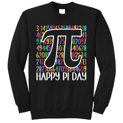 Happy Pi Day Math Teachers Student Professor Pi Day Tall Sweatshirt