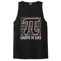 Happy Pi Day Math Teachers Student Professor Pi Day PosiCharge Competitor Tank