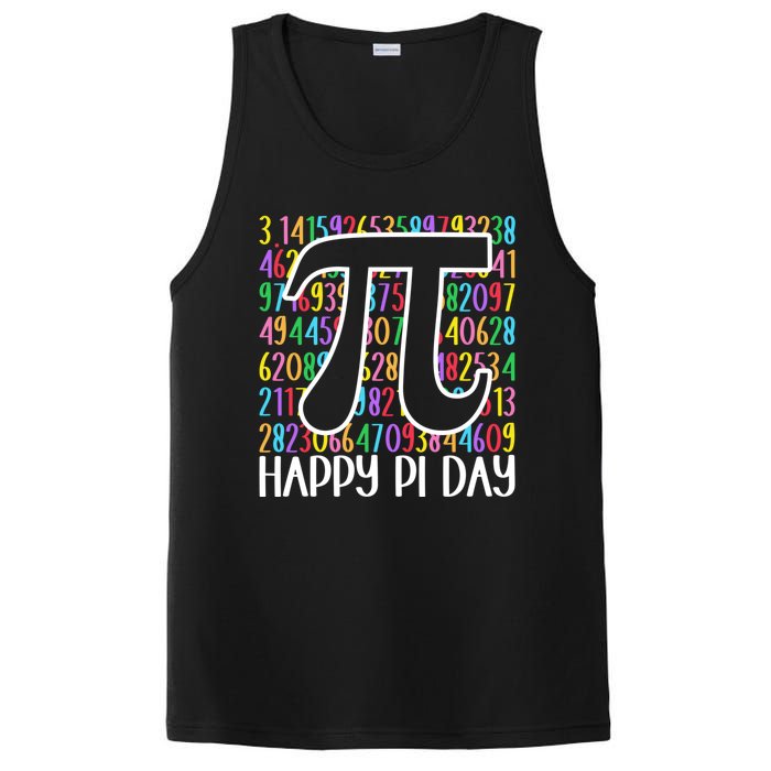 Happy Pi Day Math Teachers Student Professor Pi Day PosiCharge Competitor Tank