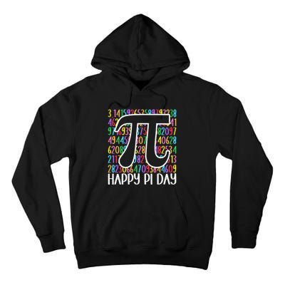 Happy Pi Day Math Teachers Student Professor Pi Day Tall Hoodie