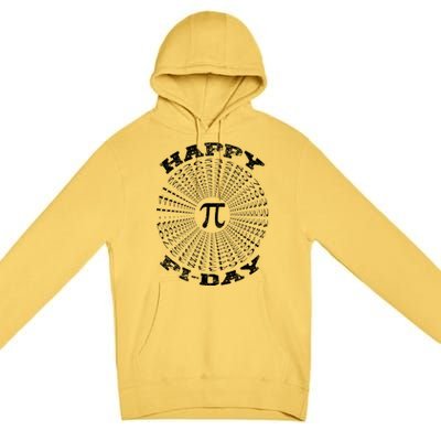 Happy Pi Day Math Spiral Pi Meaningful Gift Premium Pullover Hoodie