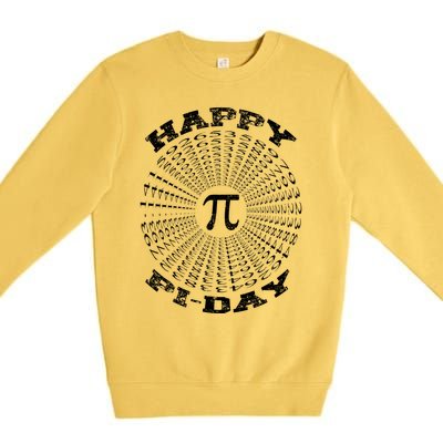 Happy Pi Day Math Spiral Pi Meaningful Gift Premium Crewneck Sweatshirt