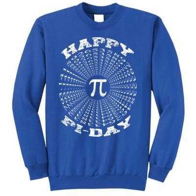 Happy Pi Day Math Spiral Pi Meaningful Gift Tall Sweatshirt