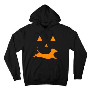 Halloween Pumpkin Dachshund Jackolantern Hoodie