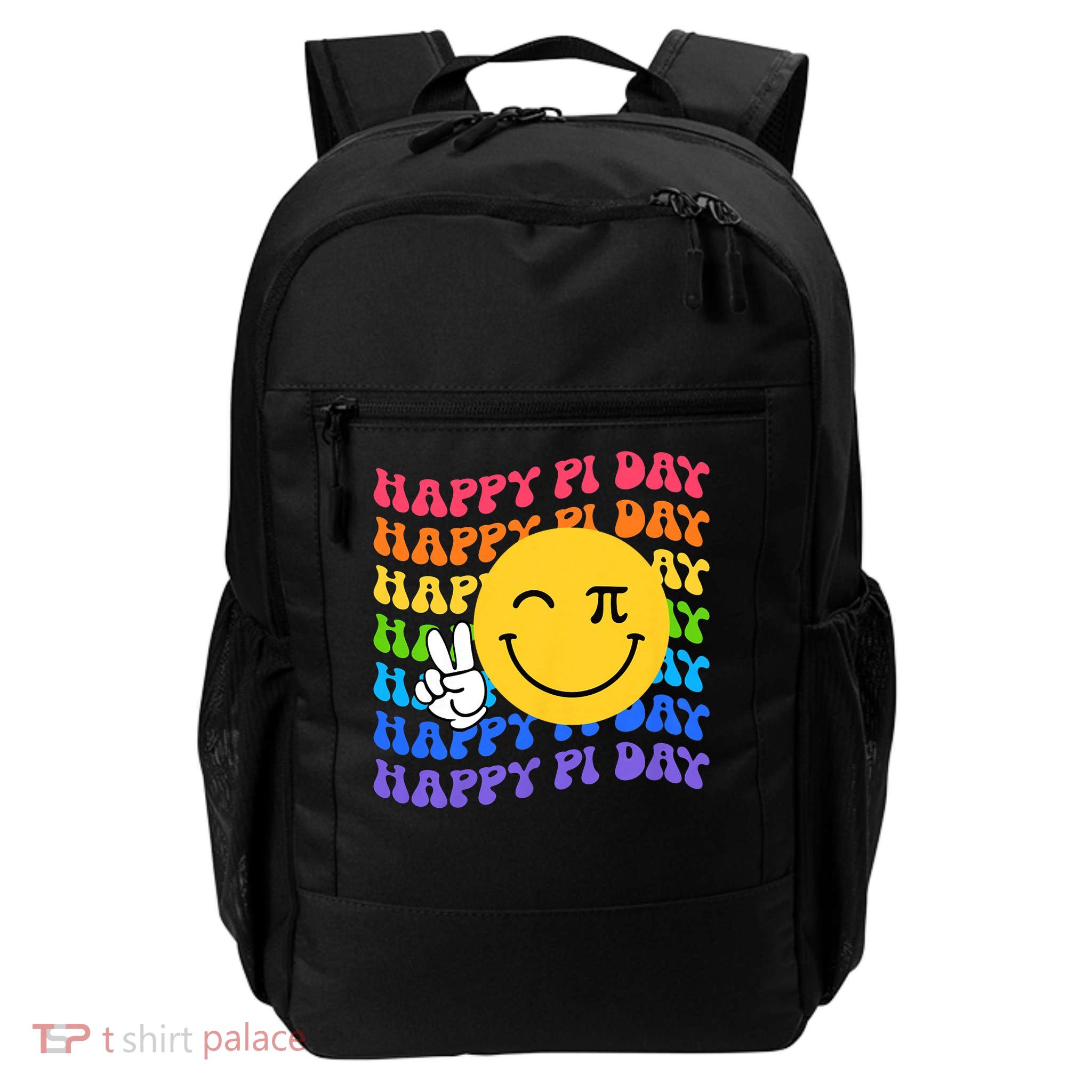 Happy Pi Day Groovy 3.14 Pi Number Teacher Women Girls Daily Commute Backpack