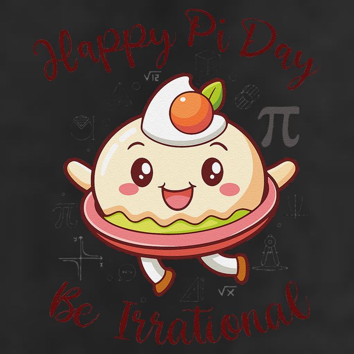 Happy Pi Day Be Irrational Funny Math Geek Kawaii Pie Trucker Hat