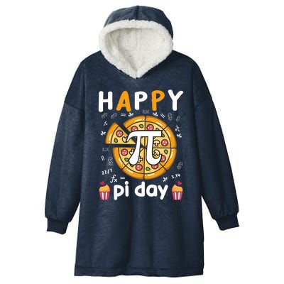 Happy Pi Day Math Teacher Pi Day Gift Great Gift Hooded Wearable Blanket