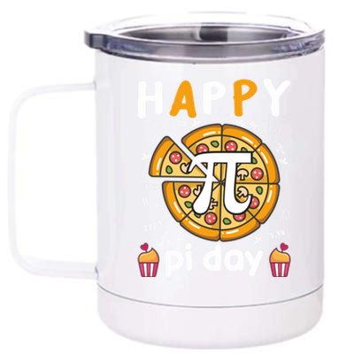 Happy Pi Day Math Teacher Pi Day Gift Great Gift 12 oz Stainless Steel Tumbler Cup