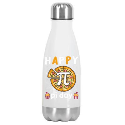 Happy Pi Day Math Teacher Pi Day Gift Great Gift Stainless Steel Insulated Water Bottle