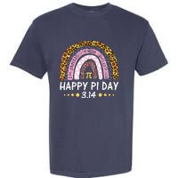 Happy Pi Day Mathematic Math Teacher Gifts Leopard Rainbow Garment-Dyed Heavyweight T-Shirt