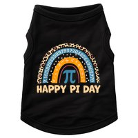 Happy Pi Day Leopard Rainbow Doggie Tank