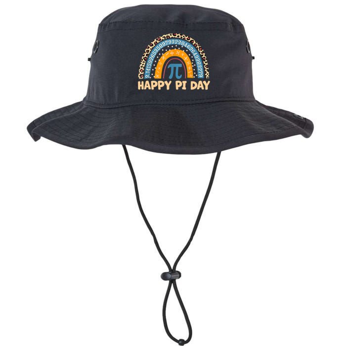 Happy Pi Day Leopard Rainbow Bucket Hat