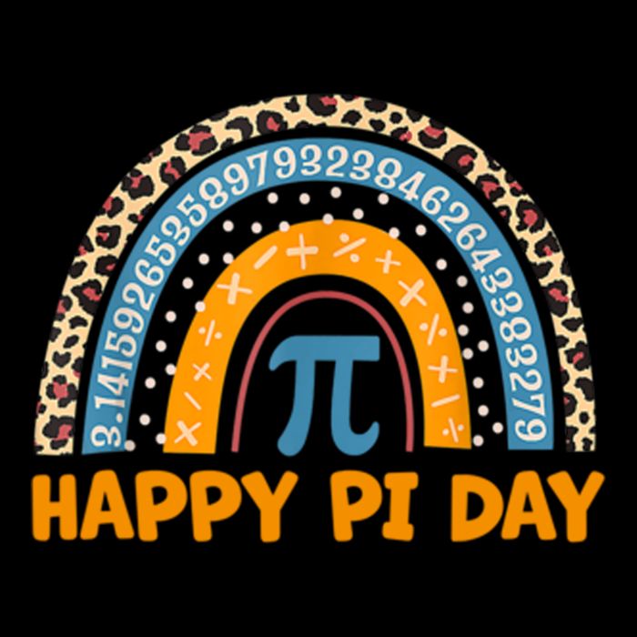 Happy Pi Day Leopard Rainbow Mug