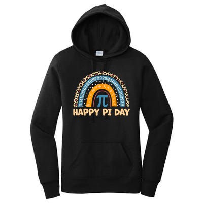 Happy Pi Day Leopard Rainbow Women's Pullover Hoodie