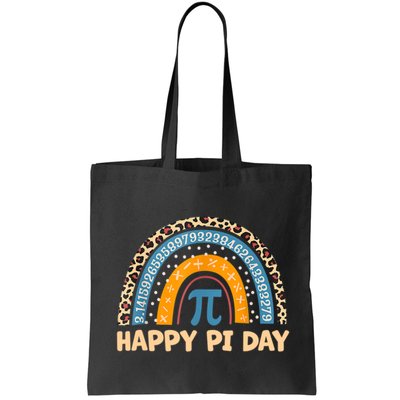 Happy Pi Day Leopard Rainbow Bag