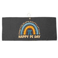 Happy Pi Day Leopard Rainbow Large Microfiber Waffle Golf Towel