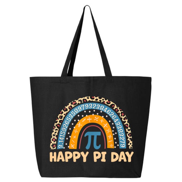 Happy Pi Day Leopard Rainbow 25L Jumbo Tote