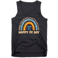 Happy Pi Day Leopard Rainbow Tank Top