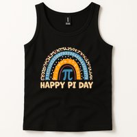 Happy Pi Day Leopard Rainbow Tank Top