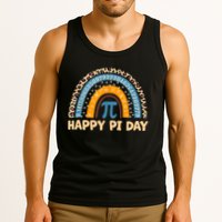 Happy Pi Day Leopard Rainbow Tank Top