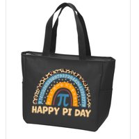Happy Pi Day Leopard Rainbow Zip Tote Bag