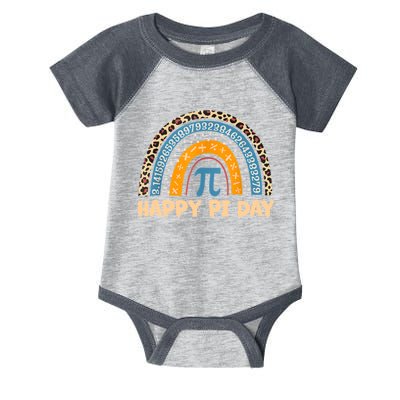 Happy Pi Day Leopard Rainbow Infant Baby Jersey Bodysuit