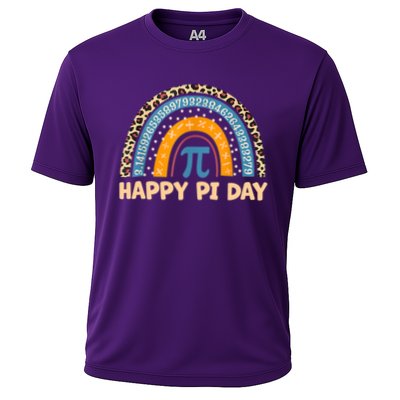 Happy Pi Day Leopard Rainbow Performance Shirt