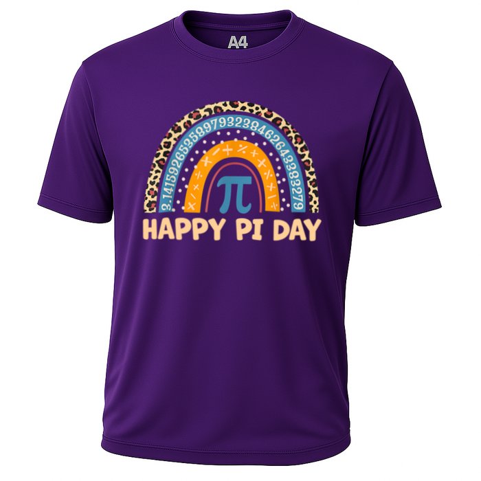 Happy Pi Day Leopard Rainbow Performance Shirt