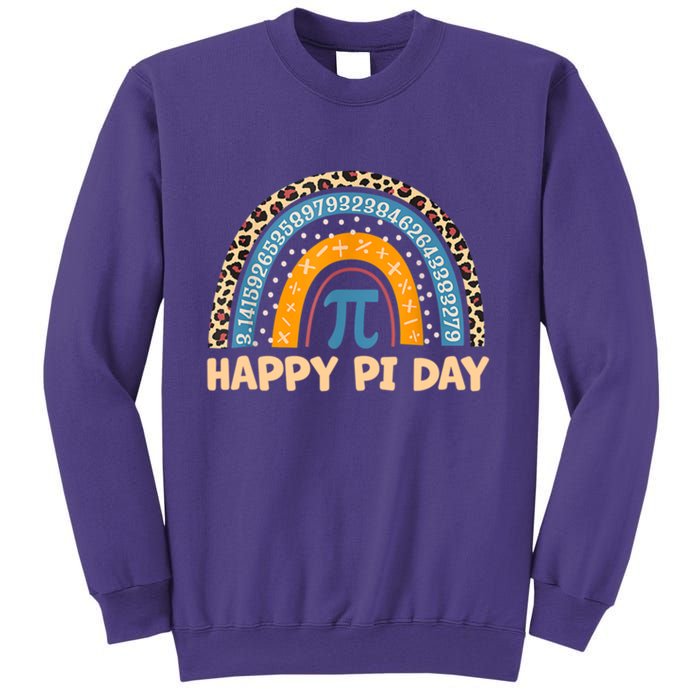 Happy Pi Day Leopard Rainbow Sweatshirt