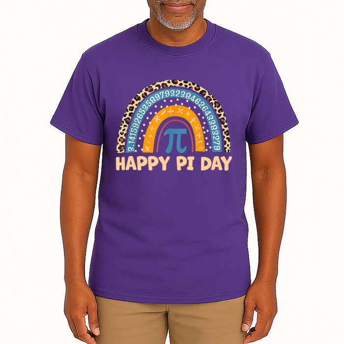 Happy Pi Day Leopard Rainbow Tall T-Shirt