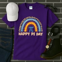 Happy Pi Day Leopard Rainbow Tall T-Shirt