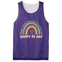 Happy Pi Day Leopard Rainbow Mesh Reversible Basketball Jersey Tank