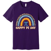 Happy Pi Day Leopard Rainbow Premium T-Shirt