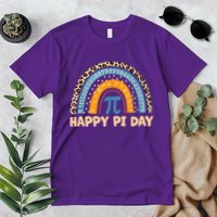 Happy Pi Day Leopard Rainbow Premium T-Shirt