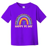 Happy Pi Day Leopard Rainbow Toddler T-Shirt