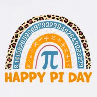 Happy Pi Day Leopard Rainbow Garment-Dyed Sweatshirt