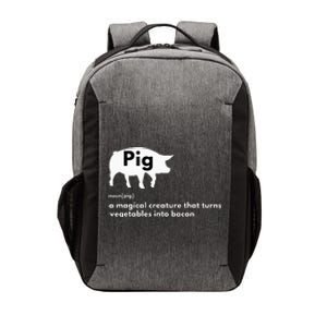 Hilarious Pig Definition Funny Bacon Lover & Foodie Vector Backpack