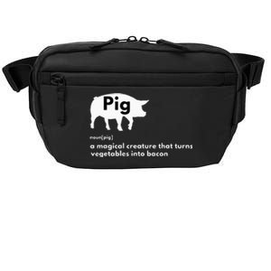 Hilarious Pig Definition Funny Bacon Lover & Foodie Crossbody Pack