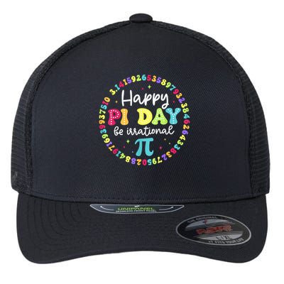 Happy Pi Day 3.14 Be Irrational Cute Math Teachers Students Flexfit Unipanel Trucker Cap