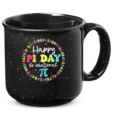 Happy Pi Day 3.14 Be Irrational Cute Math Teachers Students 15oz Campfire Ceramic Mug