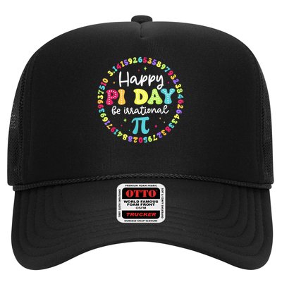 Happy Pi Day 3.14 Be Irrational Cute Math Teachers Students Trucker Hat