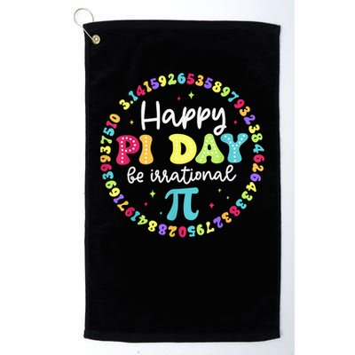 Happy Pi Day 3.14 Be Irrational Cute Math Teachers Students Golf Towel