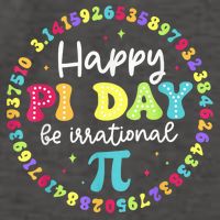 Happy Pi Day 3.14 Be Irrational Cute Math Teachers Students Vector Backpack