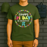 Happy Pi Day 3.14 Be Irrational Cute Math Teachers Students T-Shirt