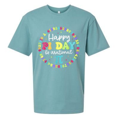 Happy Pi Day 3.14 Be Irrational Cute Math Teachers Students Sueded Cloud Jersey T-Shirt